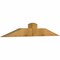 Ekena Millwork Portland Rough Sawn Timber Gable Bracket, Western Red Cedar, 60"W x 10"H x 4"D x 6"F, 4/12 Pitch GBW060X10X0406POR00RWR - alternate 3